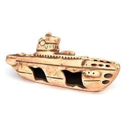 Грот керамічний Aqua Nova крах підводного човна 25x11x8 см (N-22026)