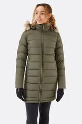 Пуховик женский Rab Deep Cover Parka QDB-33 12 Оливковый