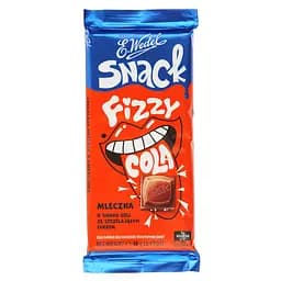 Шоколад молочный E.Wedel Snack со вкусом колы и взрывными конфетами 90 г (948749)