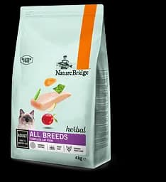 Сухий корм для дорослих котів Nature Bridge Herbal супер - преміум 4кг