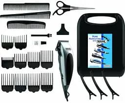 Машинка для стриження Moser Wahl HomePro, від мережі, вібраційний мотор, насадок-8, кейс,ножиці, гребінець в компл, сталь, чорно-сріблястий - мініатюра 8