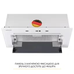 Витяжка повновбудована WEILOR LUMINA WBG 65 WHITE - мініатюра 10