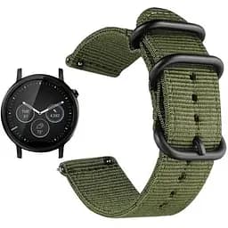 Нейлоновий ремінець Primo Traveller для годинника Motorola Moto 360 2nd gen (42 мм ) Army Green