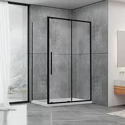 Душевая кабина Dusel DSL191B+DSL195B Black Matt 1200x800x1900, Черный матовый, Универсальная, прозрачная, 120x80