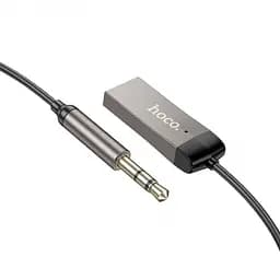 Ресивер Bluetooth HOCO E78 Benefit car AUX BT receiver с кабелем 1.2m, BT5.3, 3.5mm - мініатюра 2