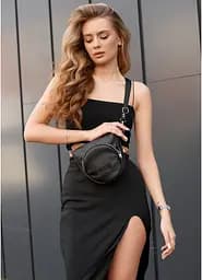 Сумка женская Sambag Sofi N черная 20 х 18 х 5 см (88193001n)