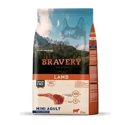 Сухой корм для собак мелких пород с ягненком Bravery Dog Lamb Mini Adult Small Breeds 2 кг