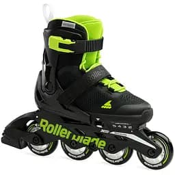 Ролики Rollerblade Microblade 2024 28-32 Чорний-Салатовий