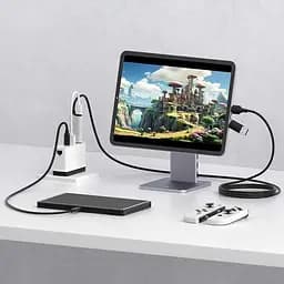 Зовнішня карта відеозахоплювача кабель Xiaomi Hagibis HDMI на USB/Type-C 1080P 60fps 100W PD (UHC10) - мініатюра 5