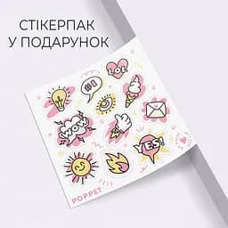 Дитячий триколісний біговел-трансформер Poppet 3в1 рожево-м'ятний + стікерпак (PP-1703P) - мініатюра 9