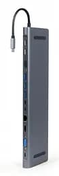 Док-станція Type-C Cablexpert (A-CM-COMBO9-01) - мініатюра 2