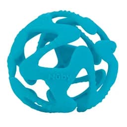 Силіконовий прорізувач Nuby Tuggy Teething Ball М'ячик, бірюзовий (6836aqua)