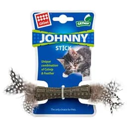 Игрушка для кошек GiGwi Catnip с перьями и мятой, 8 см