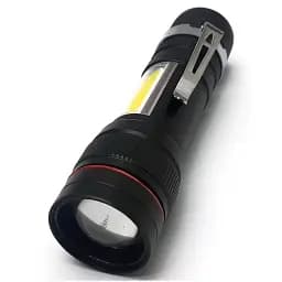 Ручний LED ліхтар COP Micro USB 2 в 1 кишеньковий XPE+COB 6991 - мініатюра 3
