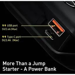 Пускозарядний пристрій бустер Baseus Car Jump Starter 10000mAh CGNL020101 3in1 з функцією павербанку - мініатюра 6
