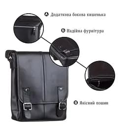 Сумка чоловіча SHVIGEL 11040 чорна - мініатюра 10
