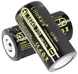 Акумулятор LiitoKala Lii-16A 16340 700mah (Чорний) - мініатюра 4