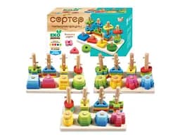 Логическая деревянная доска, WToys