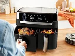 Мультипіч (аерофритюрниця) Tefal Dual Easy Fry EY9018 - мініатюра 3