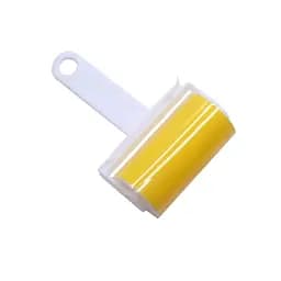Багаторазовий липкий ролик для чищення одягу Semi Sticky roller for clothes з чохлом, Yellow - мініатюра 2