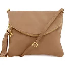 Кожаная женская сумка кросс-боди Tuscany 22х18.5х1 см nsa0001374