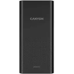Батарея универсальная Canyon 20000mAh, Input 5V/2A, Output 5V/2.1A(Max), Black (CNE-CPB2001B)