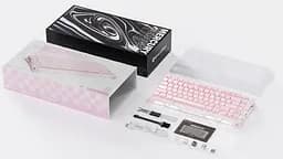 Клавіатура GravaStar Mercury K1 80keys Kailh Cheery Pink EN/UKR Sakura Pink (GS_K1_P_PNK) - мініатюра 13