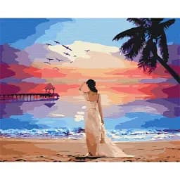 Картина по номерам Brushme Тропический рассвет 40x50 см