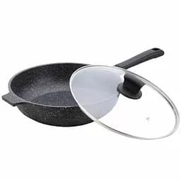 Сковорода зі скляною антипригарною кришкою Maestro 28 см MR-1226-28 литий алюміній