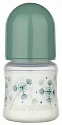 Бутылочка Baby-Nova Декор, з широким горлышком, 150 мл, зеленый (3960173)