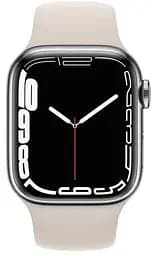 Смарт-годинник Apple Watch Series 7 GPS + Cellular 45mm Silver Stainless Steel with Starlight Sport Band [MKJD3] [62622] - мініатюра 2