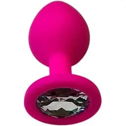 Силіконова пробка анальна з кристалом S