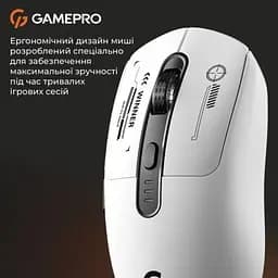 Комп'ютерна мишка GamePro Genesis Winner Wireless/Bluetooth/USB White (GM079W) - мініатюра 2