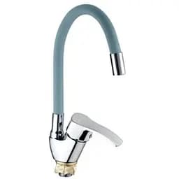 Смеситель для кухни Mixxus YUB4-279 с серым силиконовым изливом MI6485 Хром