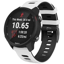 Браслет Rage для Samsung Galaxy Watch 42mm - біло-чорний ширина кріплення 20мм силікон Watchbands (W38-1WB85725152)