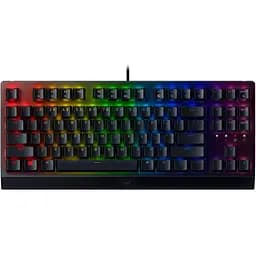 Razer Клавіатура механічна BlackWidow V3 TKL 87key, Green Switch, USB-A, EN/RU, RGB, чорний
