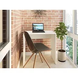 Компактный стол для ноутбука из ДСП, письменный стол классический SO-80 Белый