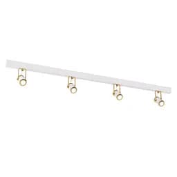 Люстра стельова 4Spots, PikArt арт. 24275 Золотий/білий