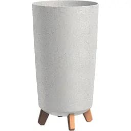 Горшок для цветов Prosperplast Gracia Tubus Slim Eco Wood белый (70801-449)