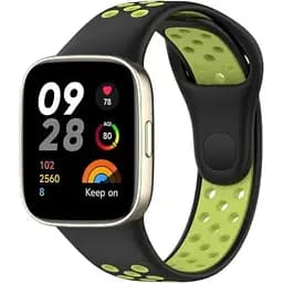 Ремінець DK для Xiaomi Redmi Watch 3 Silicone Sport Band Nike (black / green)