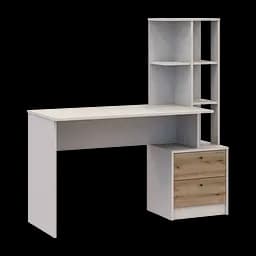 Офісний стіл Doros Т7 Кашемір/Дуб Евок 136х55х138 (41516059)