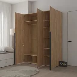 Шафа для одягу 3-дверна 150 см Idea Д-122 Дуб Сонома