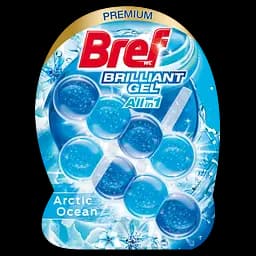 Туалетний блок для унітазу Bref Brilliant Gel All in 1 Арктичний океан 84 г (2 шт. х 42 г) (860756)