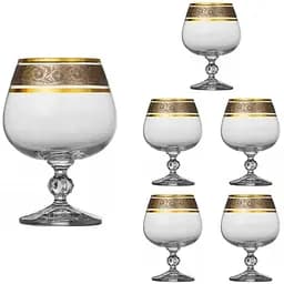 Набір келихів для бренді коньяку Lora Ніка 250 мл 6 шт. NGC156SETBRANDY-D