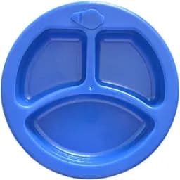Тарілка секційна Lindo з підігрівом на присосці синя (А 51)