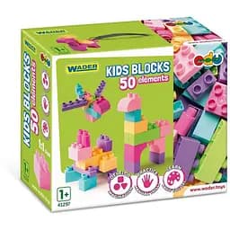 Конструктор "Kids Blocks" Wader 41297 Розовый (5900694412972)