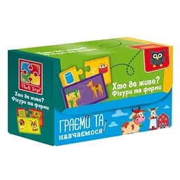 Пазлы "Найди пару. Кто где живет? На что похоже?" Vladi Toys VT5003-03 (4820234764068)