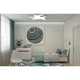 Набір меблів в дитячу ВМК Ацтека N77789 Білий/Білий глянець (GRB-1619)