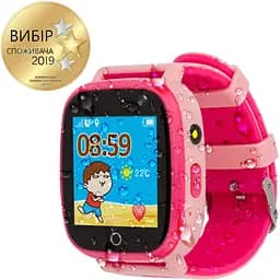Смарт-годинник для дітей AmiGo GO001 iP67 рожевий - мініатюра 3