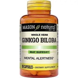 Натуральна добавка Mason Natural Ginkgo Biloba Whole Herb, 90 капсул